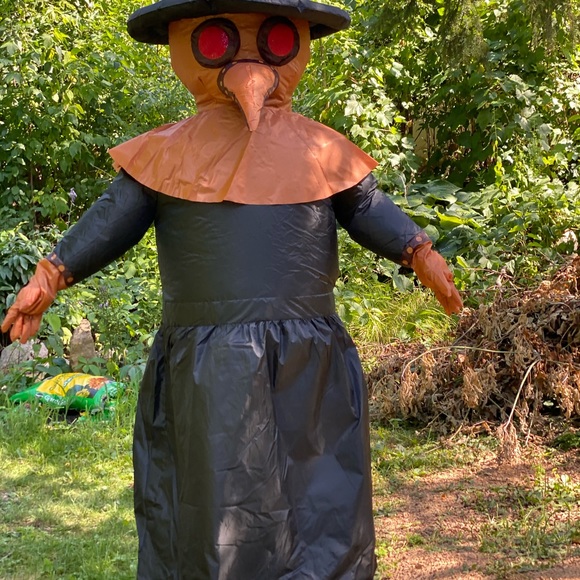 Plague doctor inflatable comedy Halloween costume - Picture 3 of 13
